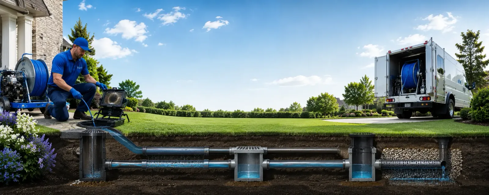 Outdoor drain cleaning information for Ladora, IA